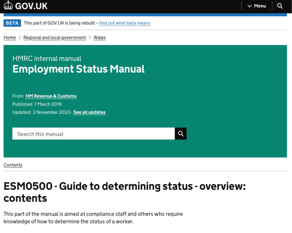 Employment Status Manual